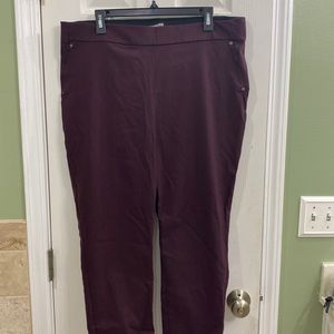 Maurice’ Plus size, Burgundy dress slacks